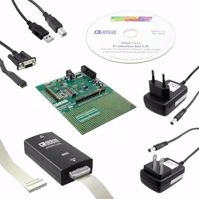 EVAL-ADUC7020QSPZ Analog Devices Inc.  Cartes d'évaluation - Embarquées - MCU DSP